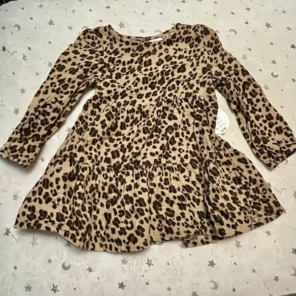 Toddler Girls 18 month Wonder Nation Cheetah Print‎ Dress NWT